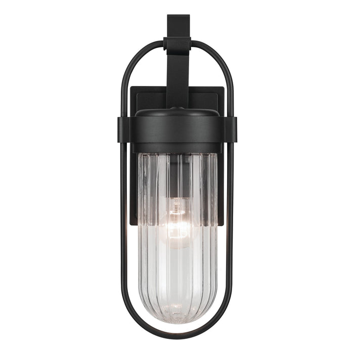 Kichler - 59124BKT - One Light Outdoor Wall Mount - Brix - Black Textured