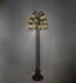 Meyda Tiffany - 251701 - 12 Light Floor Lamp - Stained Glass Pond Lily - Mahogany Bronze