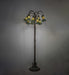 Meyda Tiffany - 262126 - 12 Light Floor Lamp - Stained Glass Pond Lily - Bronze