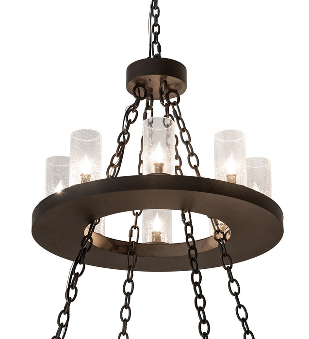 Meyda Tiffany - 267293 - LED Chandelier - Loxley - Oil Rubbed Bronze
