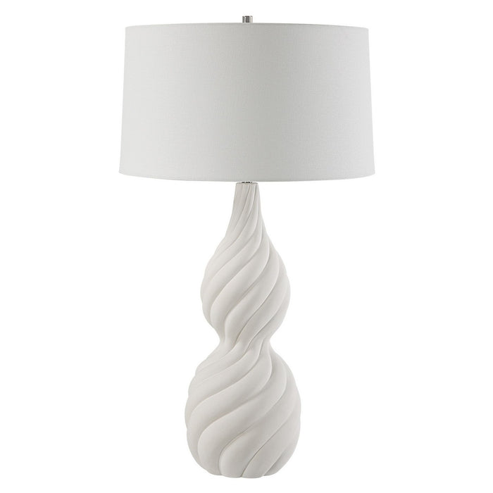 Uttermost - 30240 - One Light Table Lamp - Twisted Swirl - Polished Nickel