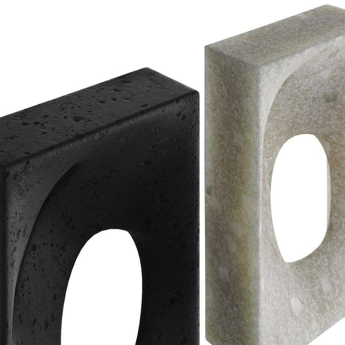 Arteriors - ASC10 - Bookends, Set of 2 - Bondi - Charcoal