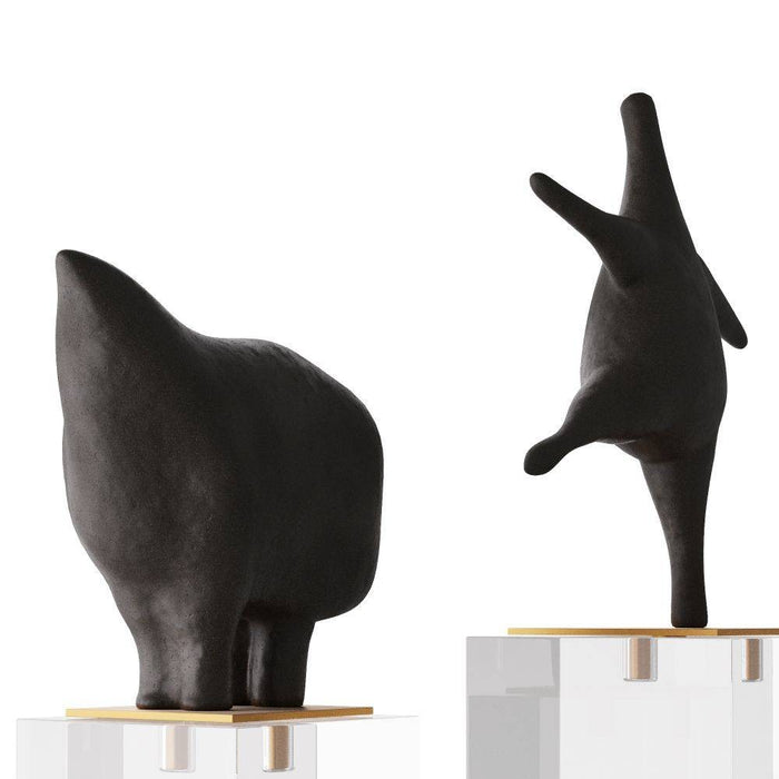 Arteriors - ASC14 - Sculptures, Set of 2 - Brovinas - Black