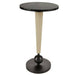 Arteriors - FAI03 - Drink Table - Valari - Black Marble/Ivory Leather//Bronze