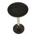 Arteriors - FAI03 - Drink Table - Valari - Black Marble/Ivory Leather//Bronze