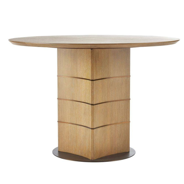 Arteriors - FDS02 - Dining Table - Vetralla - Oyster Oak Veneer/Antique Brass