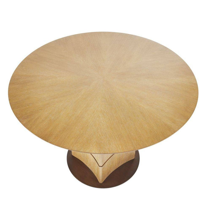 Arteriors - FDS02 - Dining Table - Vetralla - Oyster Oak Veneer/Antique Brass