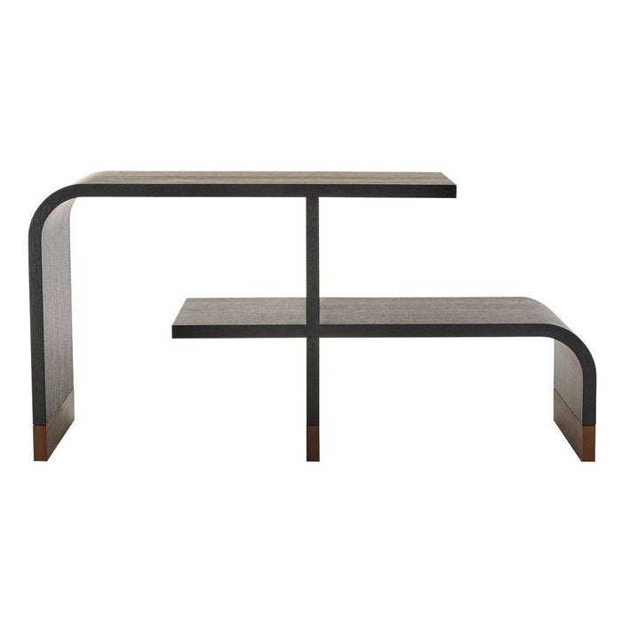 Arteriors - FGS01 - Etagere - Wyngate - Ebony Oak Veneer/Antique Brass