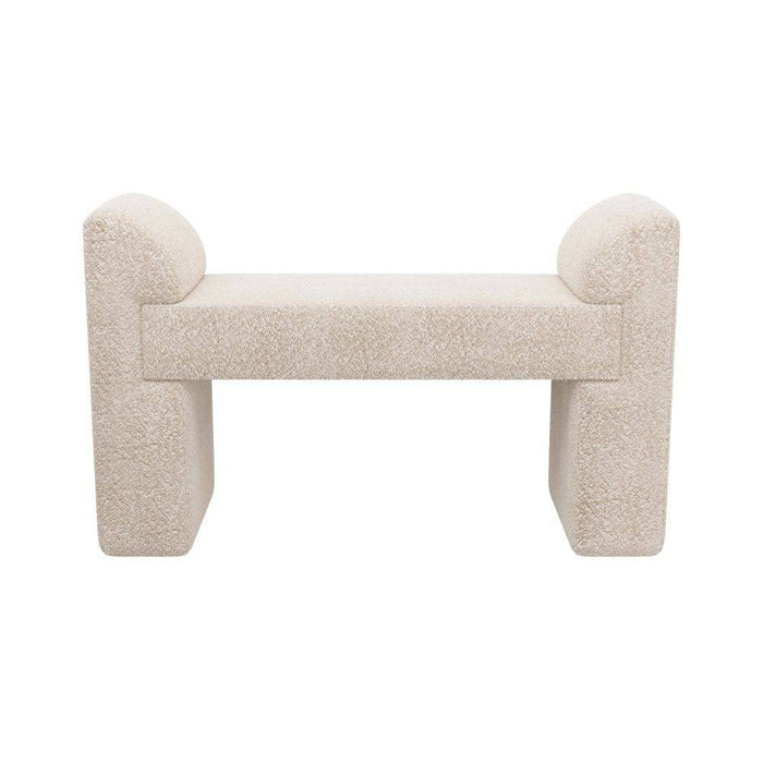Arteriors - FHU01 - Bench - Windemere - Cream Sherpa