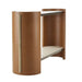 Arteriors - FLI04 - Console - Warley - Smoke Oak/Russet Leather/Antique Brass