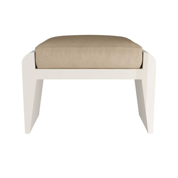 Arteriors - FOS02 - Ottoman - Alanna - Sand Vegan Leather
