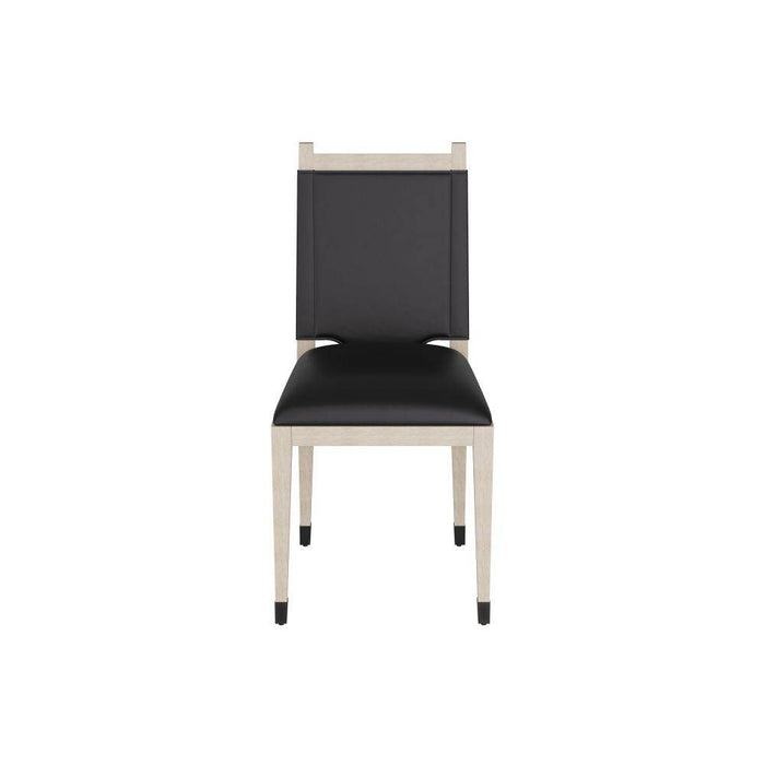 Arteriors - FRI08 - Dining Chair - Burdock - Graphite Leather