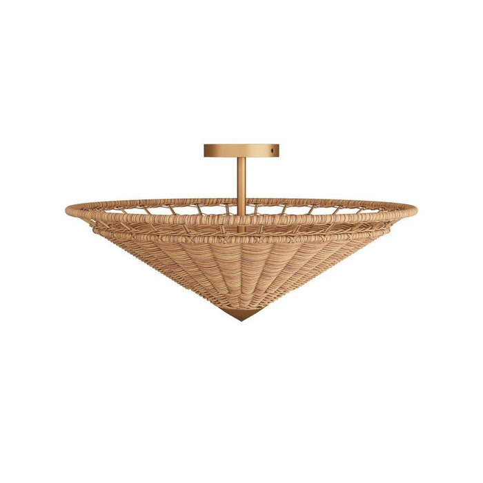 Arteriors - GCDFS01 - Flush Mount - Terrace - Natural, Rattan
