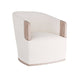 Arteriors - GDFRU01 - Lounge Chair - Reveal - Bone Linen/Cerused Oak/Antique Brass Nailheads
