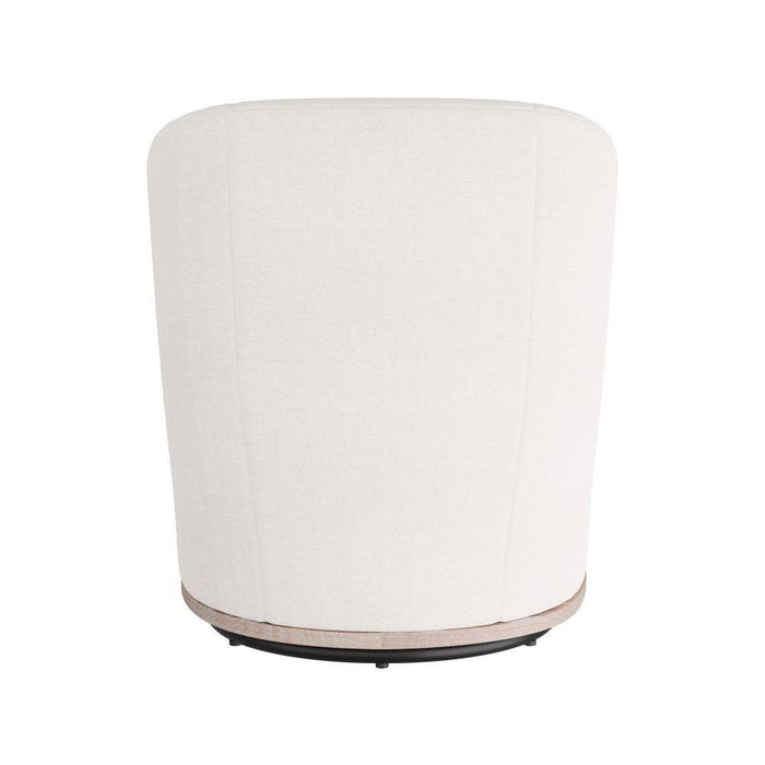 Arteriors - GDFRU01 - Lounge Chair - Reveal - Bone Linen/Cerused Oak/Antique Brass Nailheads