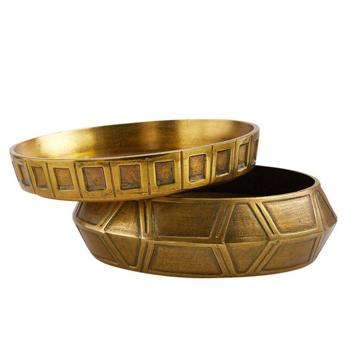 Arteriors - GKAYI01 - Centerpiece, Set of 2 - Millenia - Antique Brass