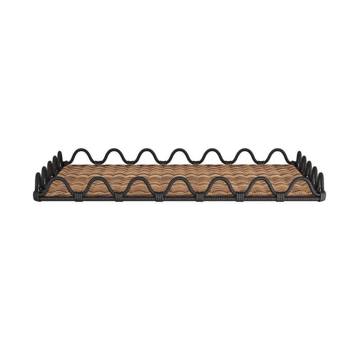 Arteriors - GKAYS01 - Tray - Mar - Natural & Black, Rattan