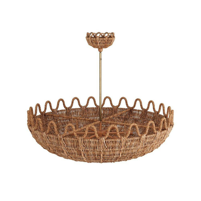 Arteriors - GKDLS01 - Chandelier - Mar - Natural, Rattan
