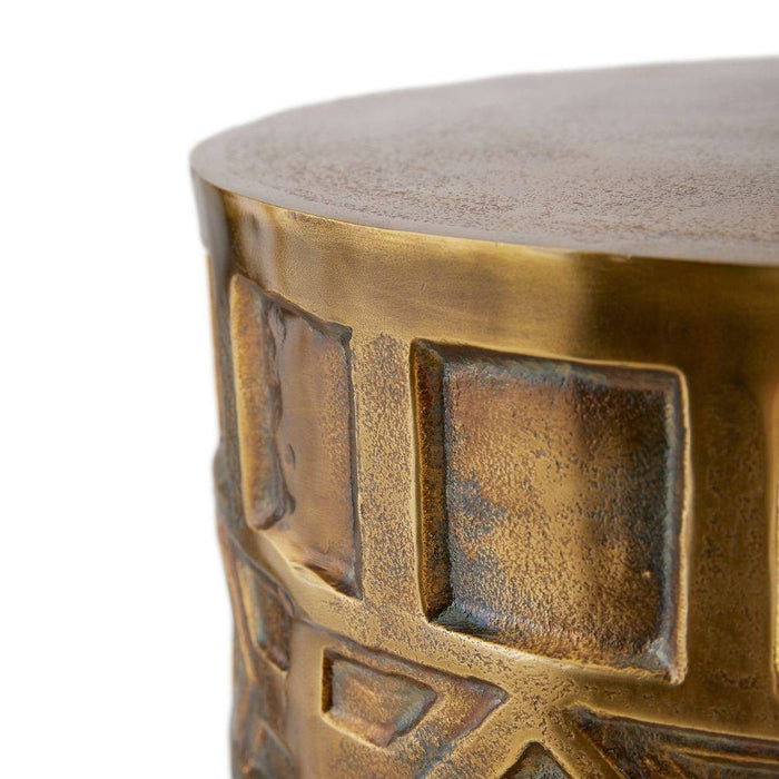 Arteriors - GKFEI01 - End Table - Millenia - Antique Brass