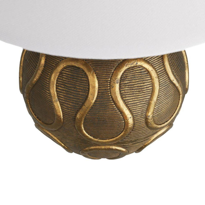Arteriors - GKPTI01-671 - Table Lamp - Serpiente - Vintage Brass, Cast Aluminum
