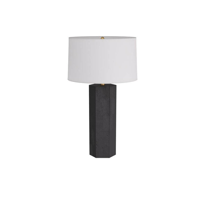 Arteriors - PTS07-610 - Table Lamp - Zaya - Ebony, Corn Husk