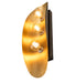 Meyda Tiffany - 253407 - Three Light Wall Sconce - Anahata - Brushed Brass/Craftsman Brown