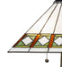 Meyda Tiffany - 258723 - Two Light Table Lamp - Diamond Band Mission - Mahogany Bronze