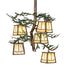 Meyda Tiffany - 260185 - Five Light Chandelier - Pine Branch - Antique Copper