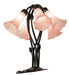Meyda Tiffany - 262216 - Five Light Table Lamp - Pink - Mahogany Bronze