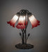 Meyda Tiffany - 262217 - Five Light Table Lamp - Pink/White - Mahogany Bronze