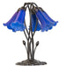 Meyda Tiffany - 262221 - Five Light Table Lamp - Blue - Mahogany Bronze