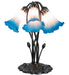 Meyda Tiffany - 262223 - Five Light Table Lamp - Blue/Pink - Mahogany Bronze