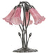 Meyda Tiffany - 262224 - Five Light Table Lamp - Lavender - Mahogany Bronze
