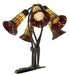 Meyda Tiffany - 262227 - Five Light Table Lamp - Stained Glass Pond Lily - Mahogany Bronze