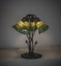 Meyda Tiffany - 262230 - Five Light Table Lamp - Stained Glass Pond Lily - Mahogany Bronze