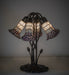 Meyda Tiffany - 262232 - Five Light Table Lamp - Stained Glass Pond Lily - Mahogany Bronze