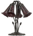 Meyda Tiffany - 262233 - Five Light Table Lamp - Stained Glass Pond Lily - Mahogany Bronze