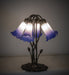 Meyda Tiffany - 262235 - Five Light Table Lamp - Blue/White - Mahogany Bronze