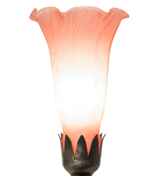 Meyda Tiffany - 262941 - One Light Mini Lamp - Pink - Antique Brass