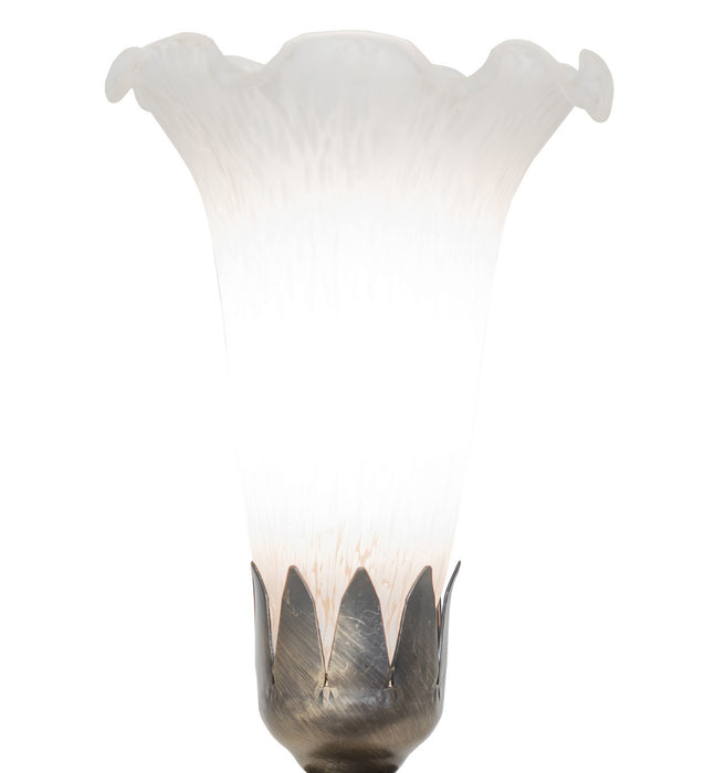 Meyda Tiffany - 262942 - One Light Mini Lamp - White - Antique Brass