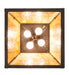 Meyda Tiffany - 264665 - Four Light Pendant - Stillwater - Craftsman Brown