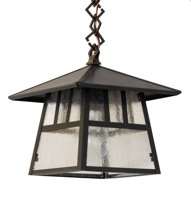 Meyda Tiffany - 265134 - One Light Pendant - Stillwater - Craftsman Brown