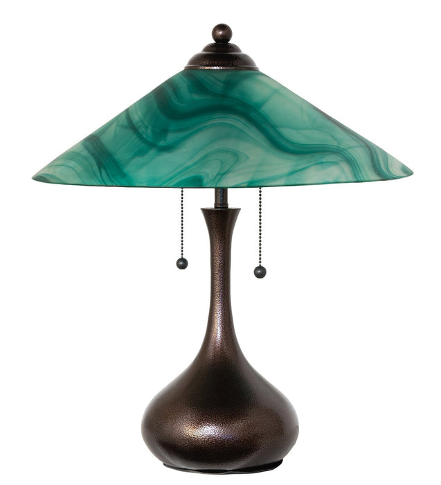 Meyda Tiffany - 267265 - Two Light Table Lamp - Metro - Copper Vein