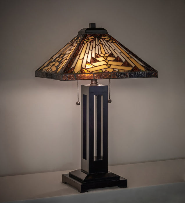Meyda Tiffany - 268727 - Two Light Table Lamp - Nuevo Mission