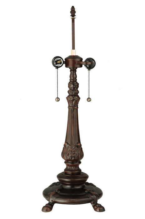 Meyda Tiffany - 269104 - Two Light Table Lamp - Poinsettia - Mahogany Bronze