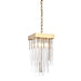 Zeev Lighting - P30107-4-AGB - Four Light Pendant - Waterfall - Aged Brass
