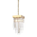 Zeev Lighting - P30107-4-AGB - Four Light Pendant - Waterfall - Aged Brass