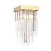 Zeev Lighting - P30107-4-AGB - Four Light Pendant - Waterfall - Aged Brass