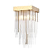 Zeev Lighting - P30107-4-AGB - Four Light Pendant - Waterfall - Aged Brass