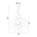 Zeev Lighting - CD10035-9-MBK+MW - Nine Light Chandelier - Blossom - Matte Black w/Matte White